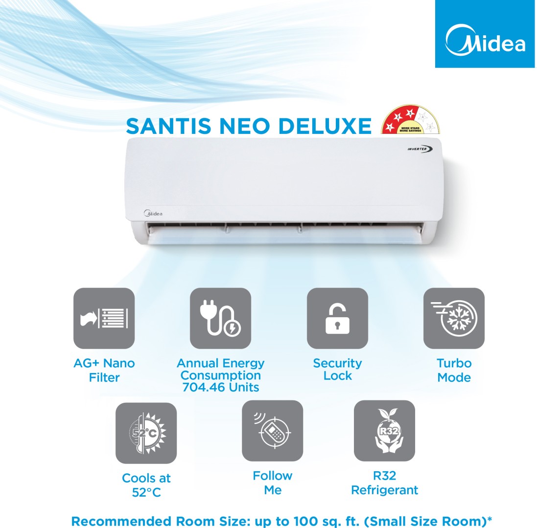 MAI12SP3R33F0 1 Ton 3 Star Inverter Split AC