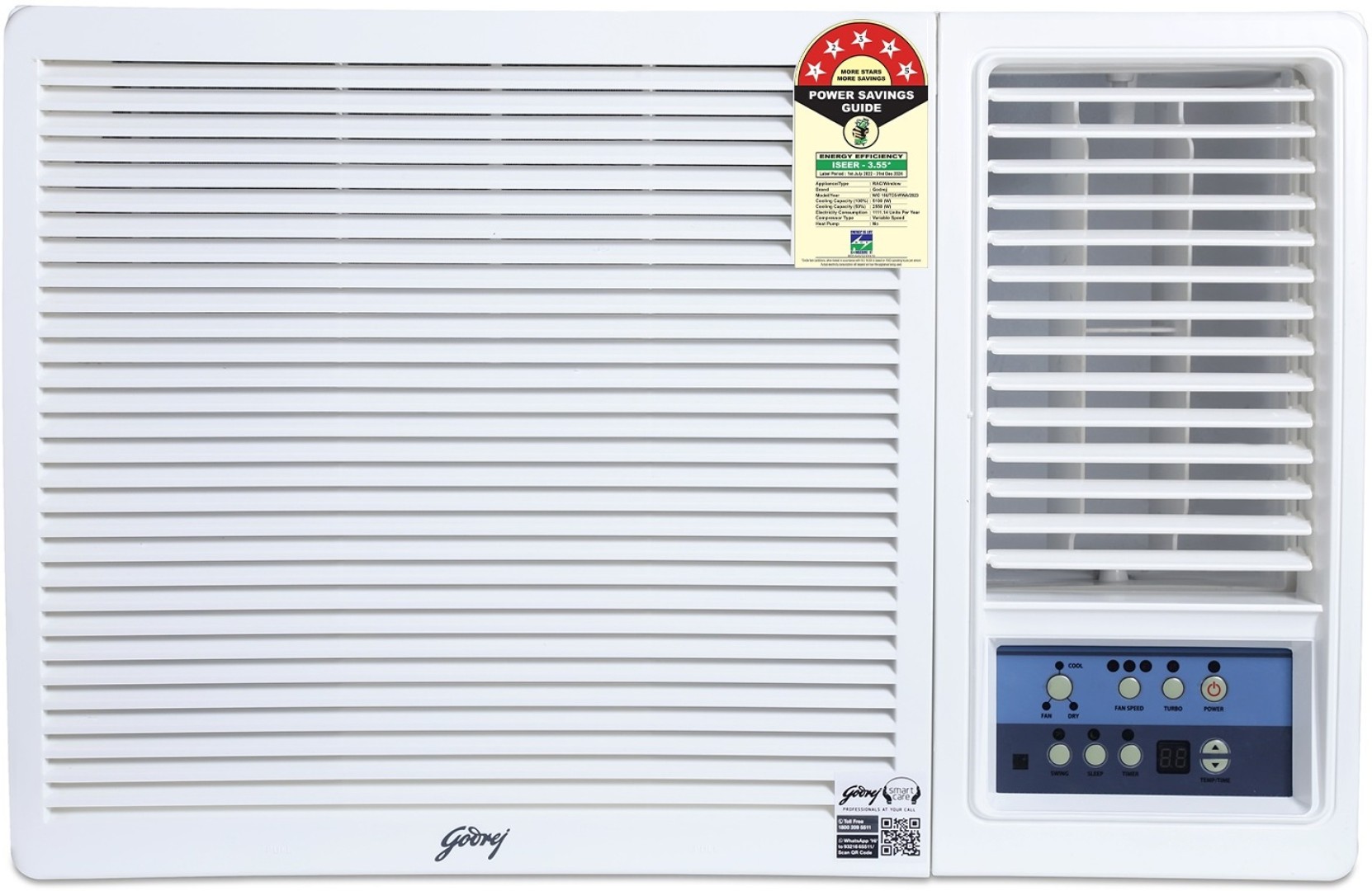 Godrej WIC 18UTC5-WWA 1.5 Ton 5 Star Inverter Window AC