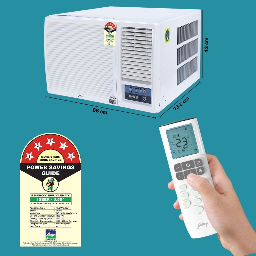 WIC 18UTC5-WWA 1.5 Ton 5 Star Inverter Window AC