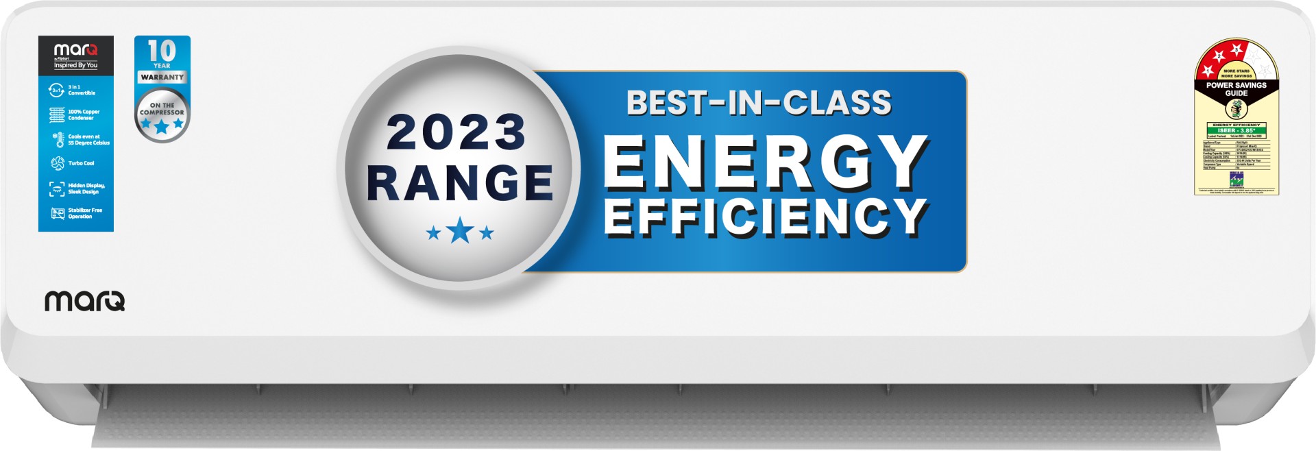 MarQ 073SICH23W 0.7 Ton 3 Star Inverter Split AC