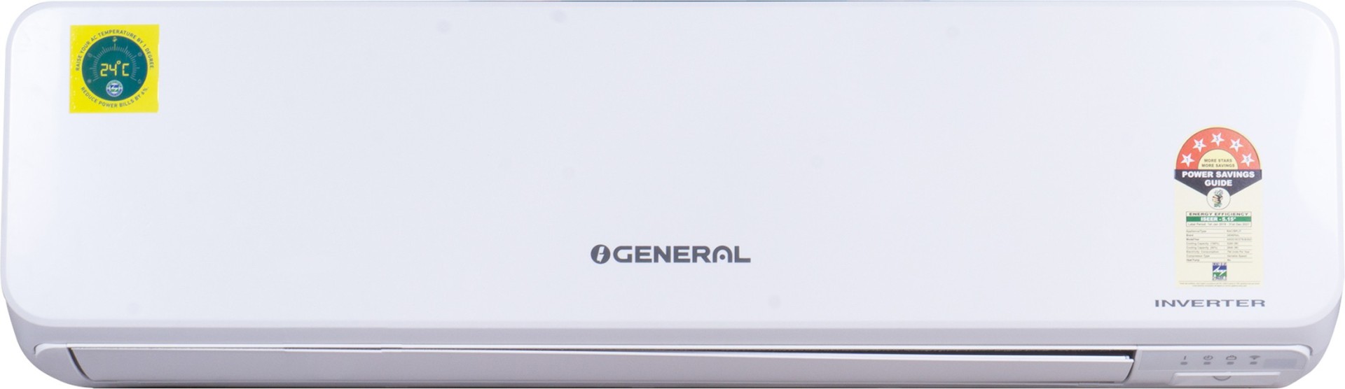 O General ASGG18CGTB 1.5 Ton 5 Star Inverter Split AC