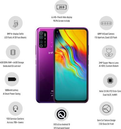 Hot 9 Pro 4 GB RAM 64 GB Storage Voilet