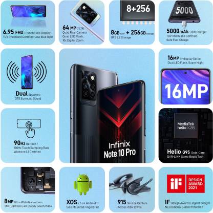 Note 10 Pro 8 GB RAM 256 GB Storage Black