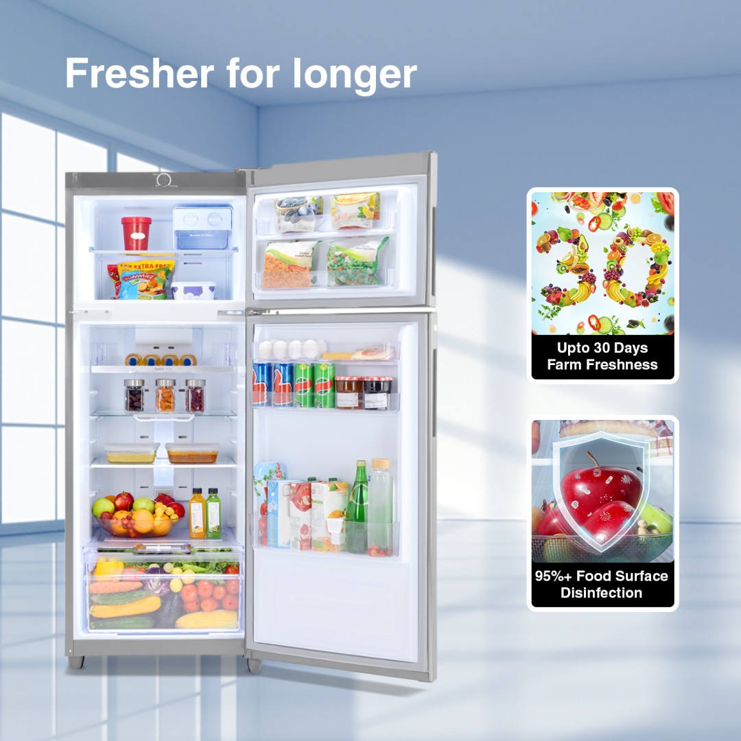 RF EON 244B RI ST GL 223 Ltr Double Door Refrigerator