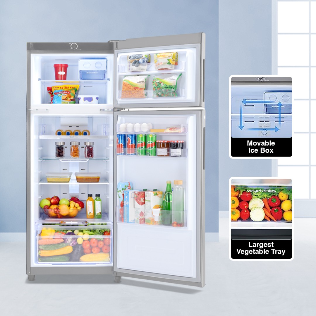 RF EON 244B RI ST GL 223 Ltr Double Door Refrigerator
