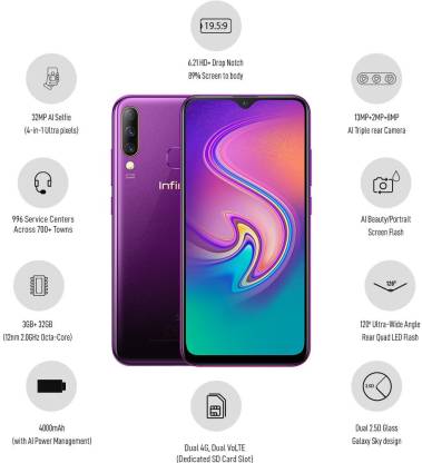 S4 3 GB RAM 32 GB Storage Purple