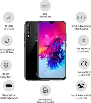 Smart 3 Plus 2 GB RAM 32 GB Storage Black