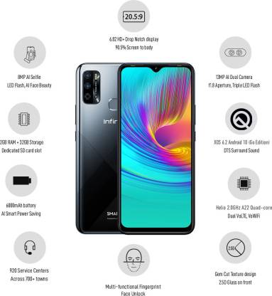 Smart 4 2 GB RAM 32 GB Storage Black