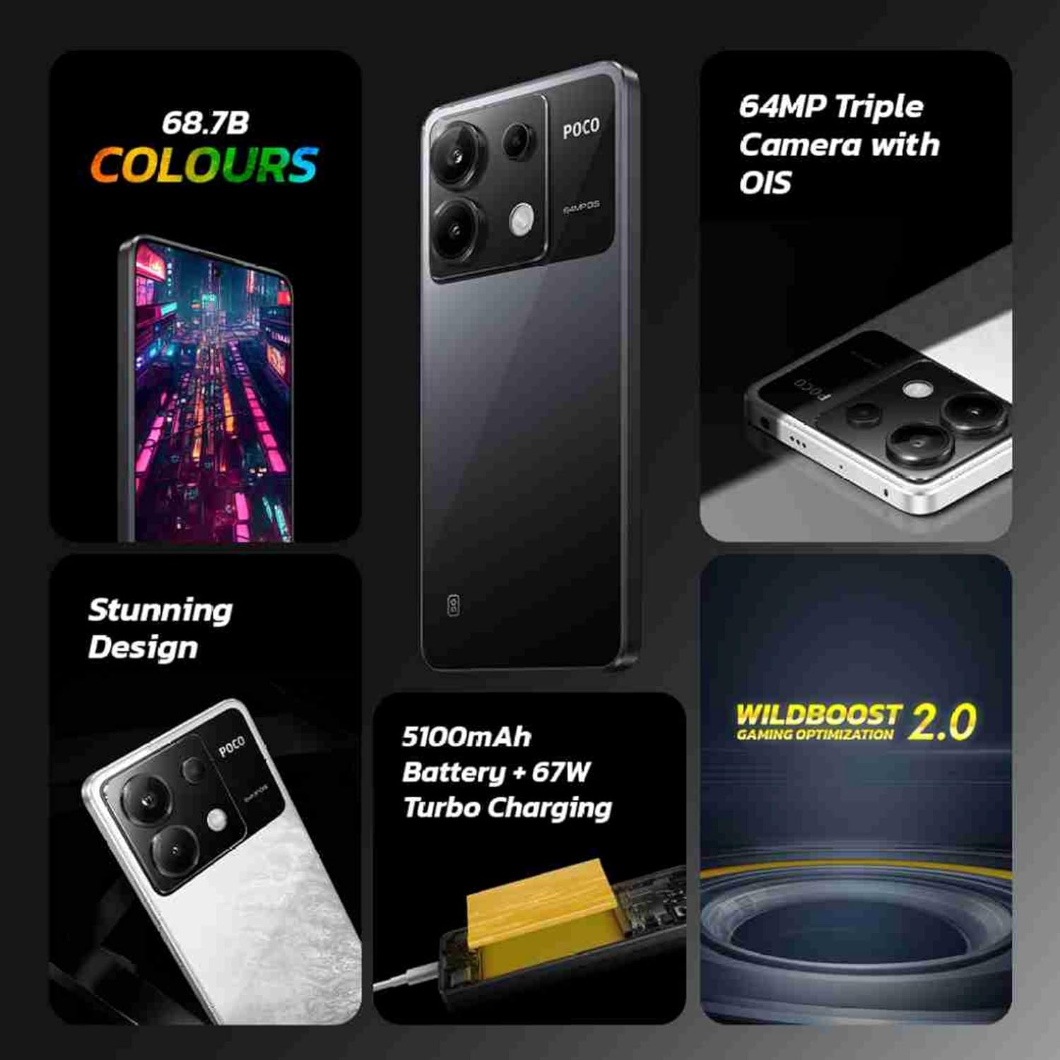 X6 5G 8 GB RAM 256 GB Storage Black