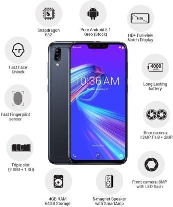 Zenfone Max M2 3 GB RAM 32 GB Storage Black