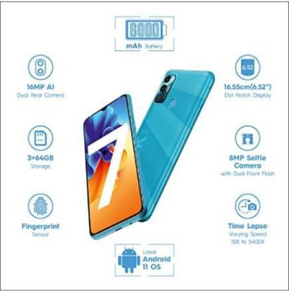 Spark 7 2 GB RAM 32 GB Storage Blue