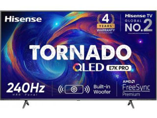 Hisense Tornado 55E7K Pro 55 inch UHD Smart QLED TV
