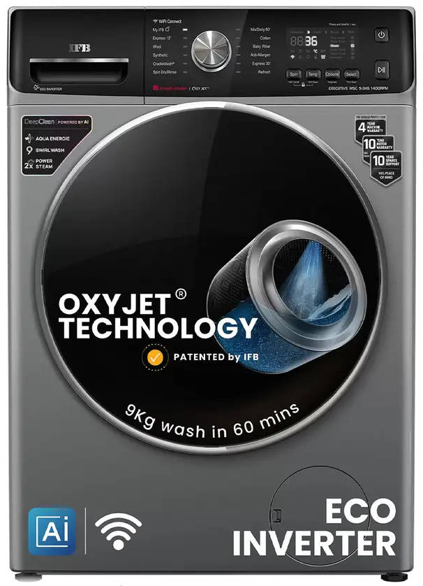 IFB 9 Kg Fully Automatic Front Load Washing Machine (Executive MSC 9014 SSL)