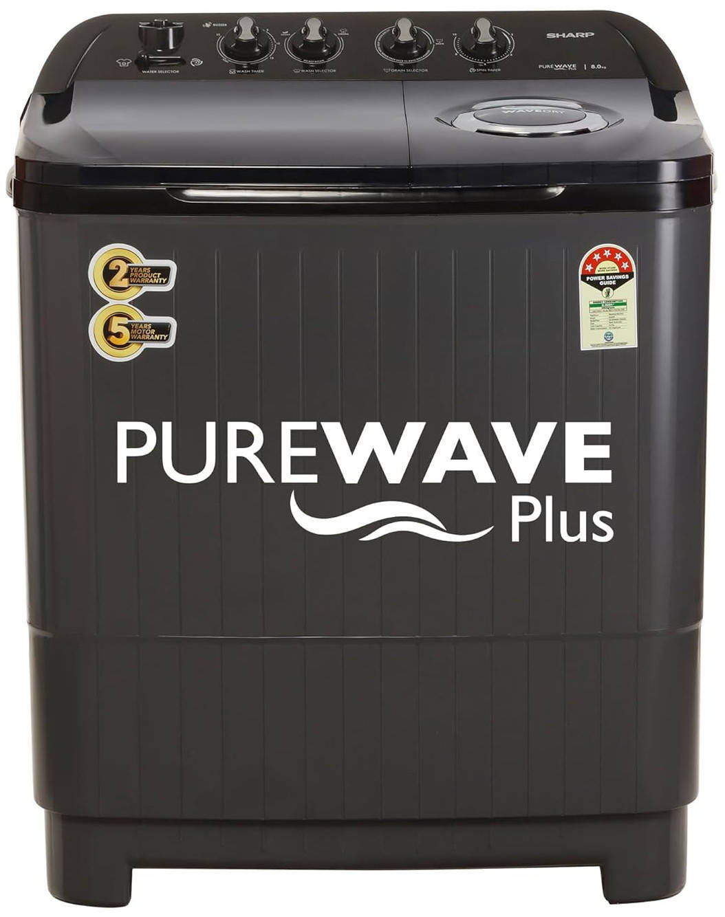 Sharp 9 Kg Semi Automatic Top Load Washing Machine (ES-SD90NB-TS)