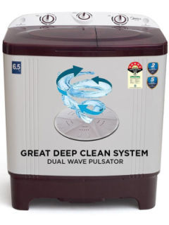 Midea 6.5 Kg Semi Automatic Top Load Washing Machine (MWMSA065PPG(MW))