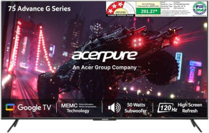 Acerpure Advance G Series AP75QG96MGS5 75 inch UHD Smart QLED TV