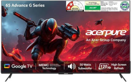 Acerpure Advance G Series AP65QG96MGS5 65 inch UHD Smart QLED TV