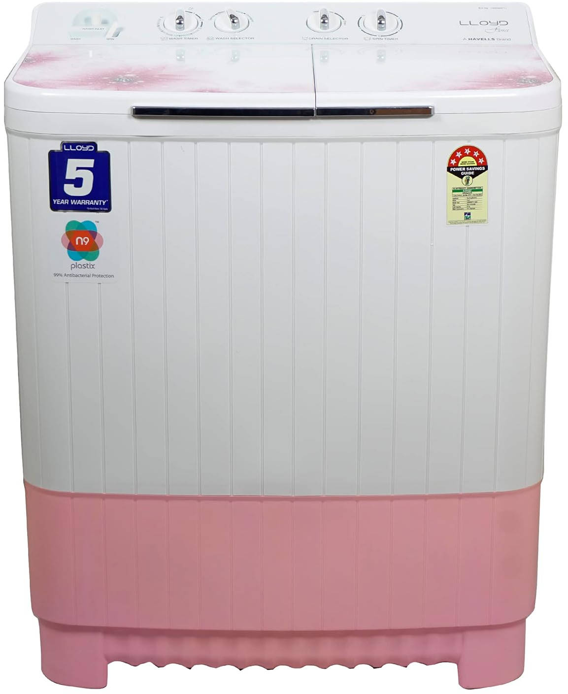 Lloyd 8 Kg Semi Automatic Top Load Washing Machine (LWMS80PT1)