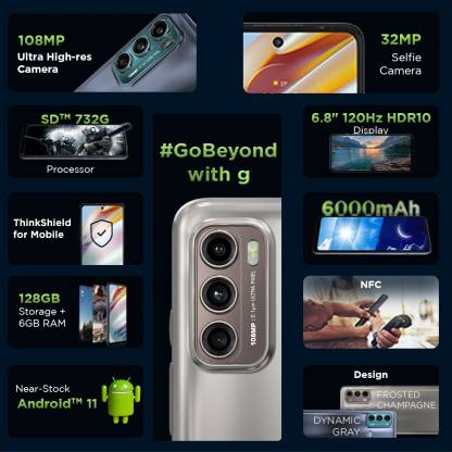 Moto G60 6 GB RAM 128 GB Storage Grey