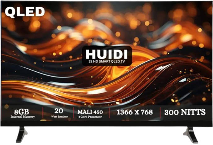 Huidi HD4FSPRO max 32 inch HD ready Smart QLED TV