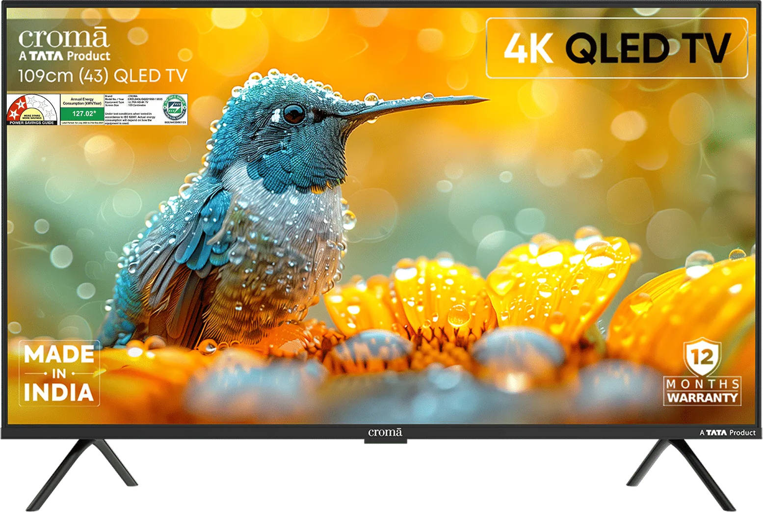 Croma CREL043UGQ331850 43 inch UHD Smart QLED TV