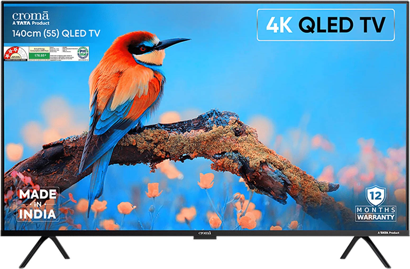 Croma CREL055UGQ331850 55 inch UHD Smart QLED TV