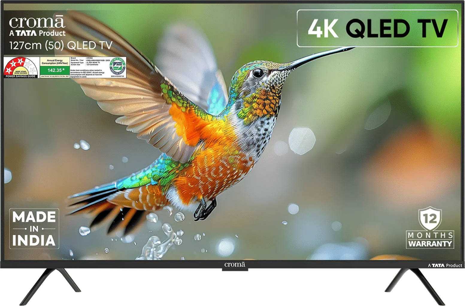 CREL050UGQ331850 50 inch UHD Smart QLED TV