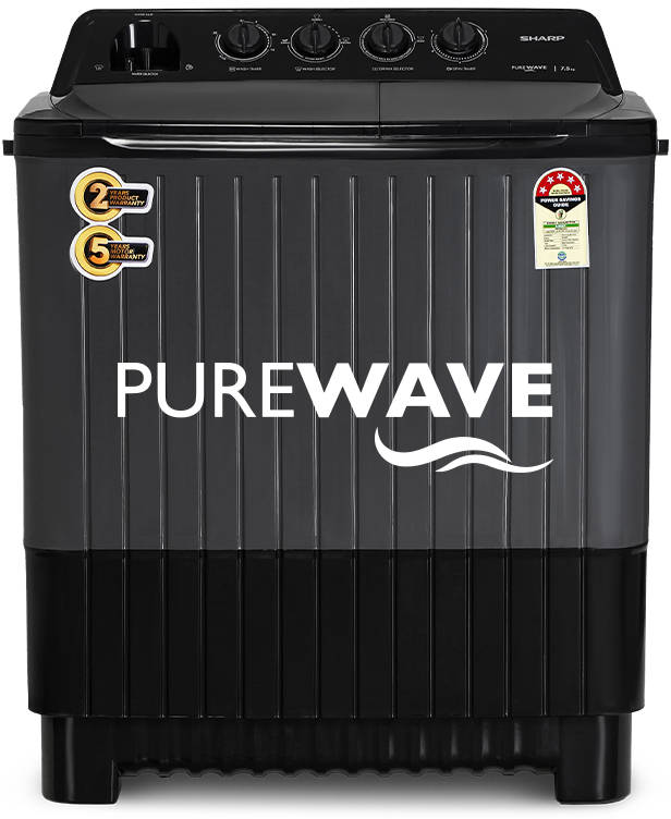 Sharp 7.5 Kg Semi Automatic Top Load Washing Machine (ES-SD75NB-TS)