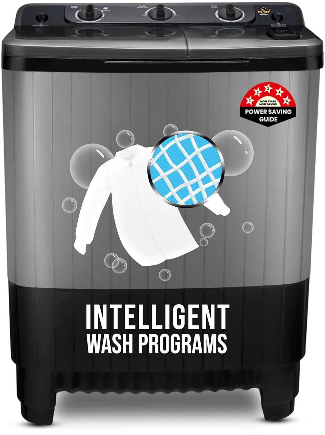 Power Guard Guard 7.5 Kg Semi Automatic Top Load Washing Machine (PG75WMSATL-01)