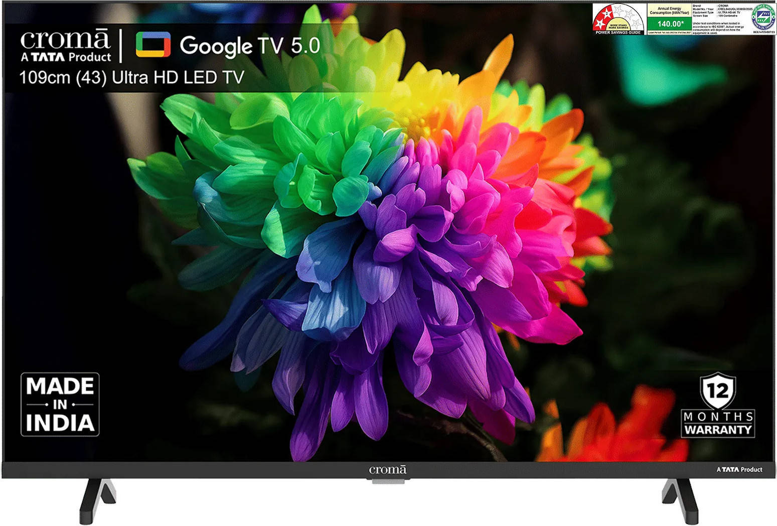 CREL043UGL333850 43 inch UHD Smart LED TV