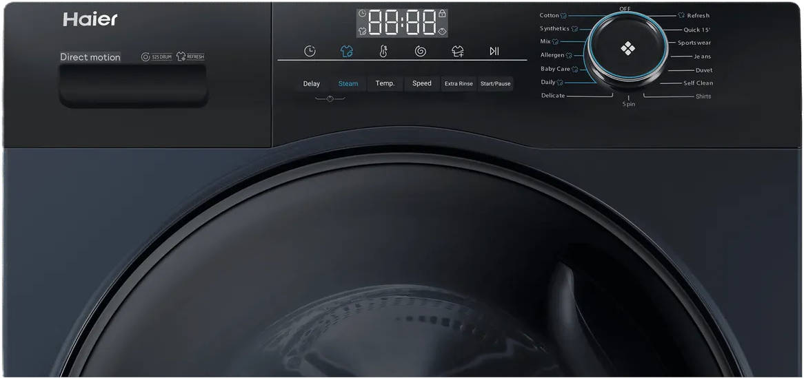 9 Kg Fully Automatic Front Load Washing Machine (HW90-DM14929ECBK)