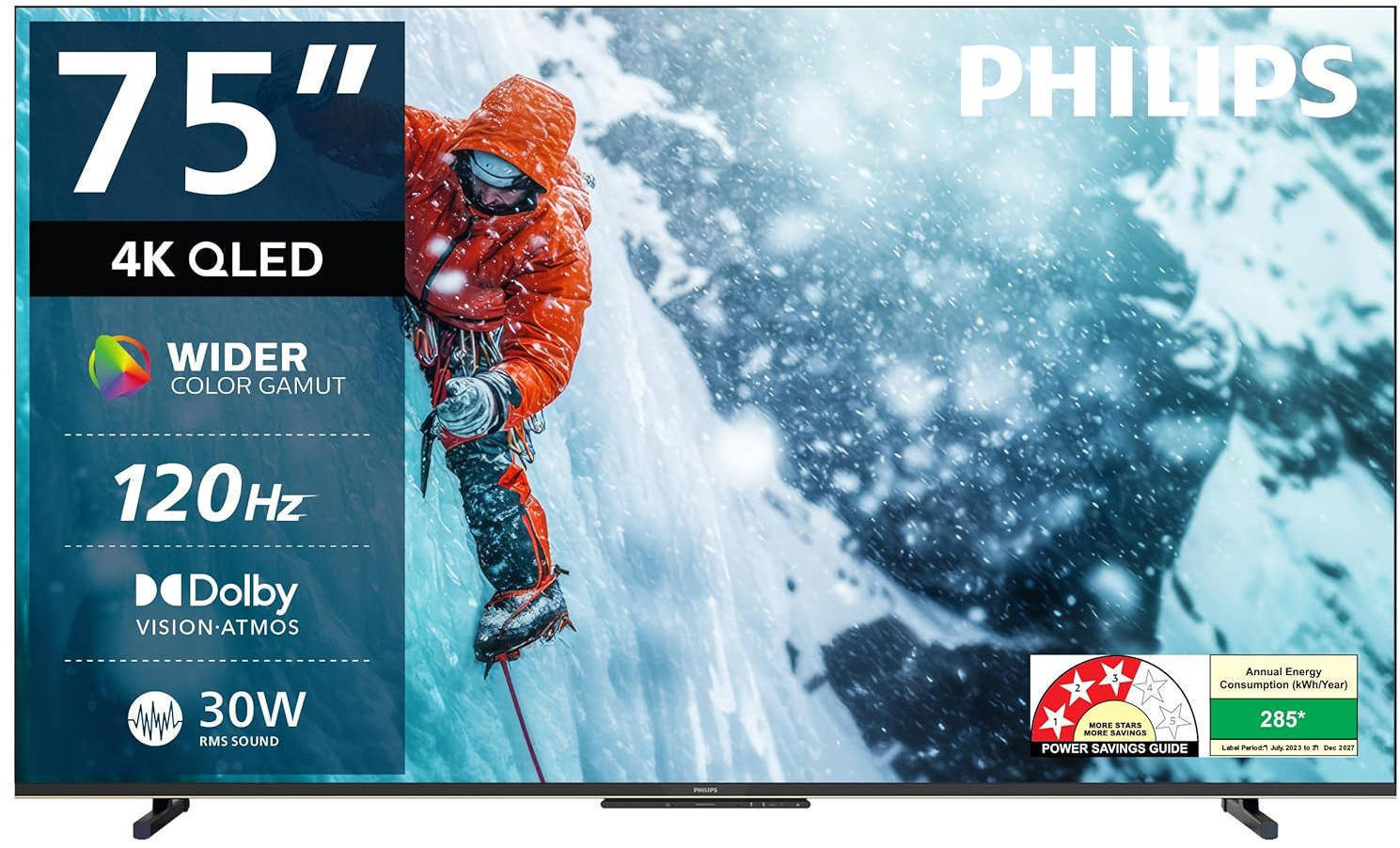 Philips 75PQT8100/94 75 inch UHD Smart QLED TV