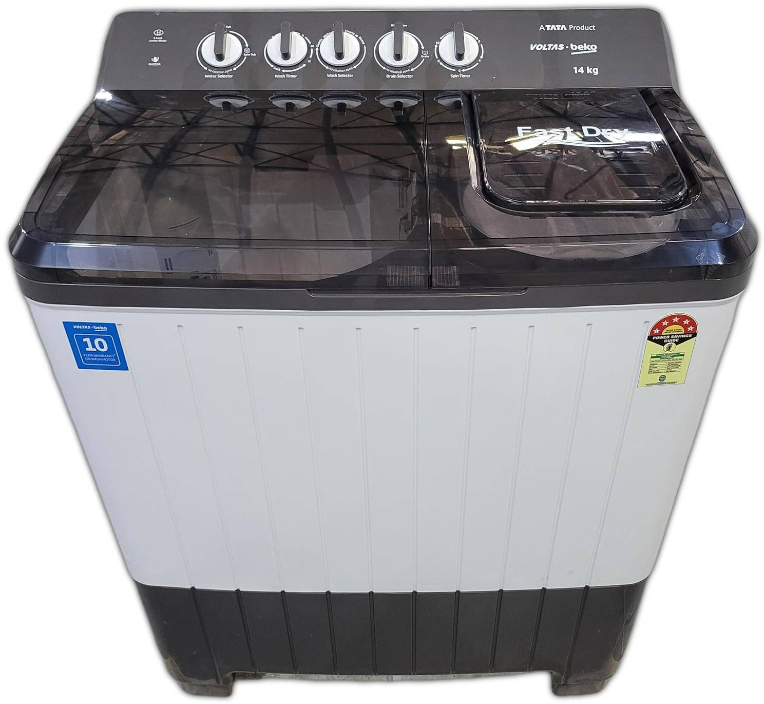 Beko 14 Kg Semi Automatic Top Load Washing Machine (WTT140UPA/GRSSWH5PTDA)