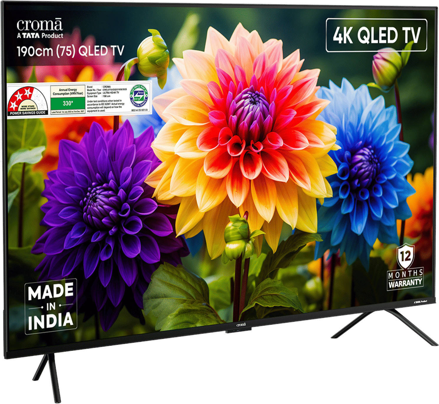 CREL075UGQ331850 75 inch UHD Smart QLED TV