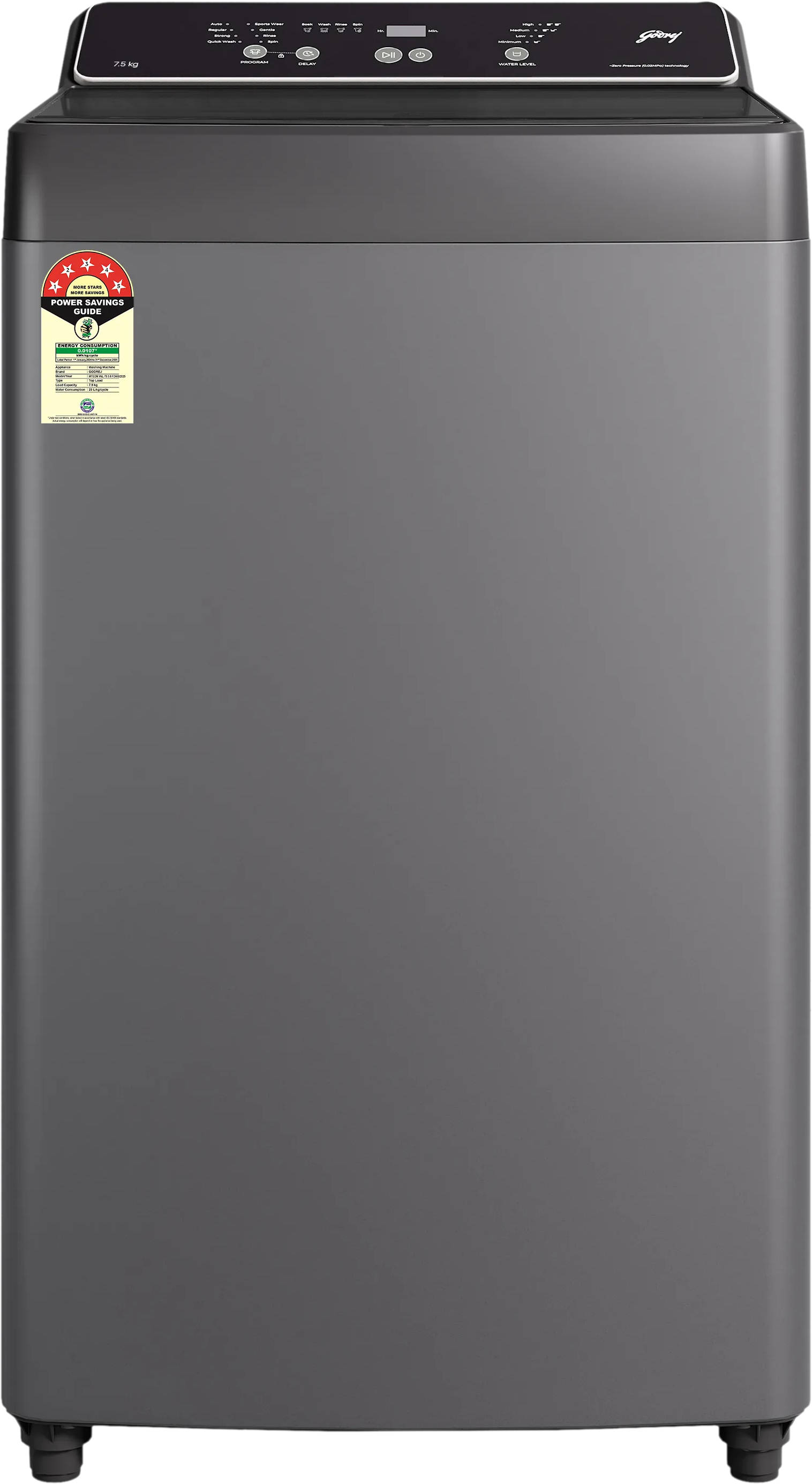 7.5 Kg Fully Automatic Top Load Washing Machine (WTEON VAL 75 5.0 FDAG)