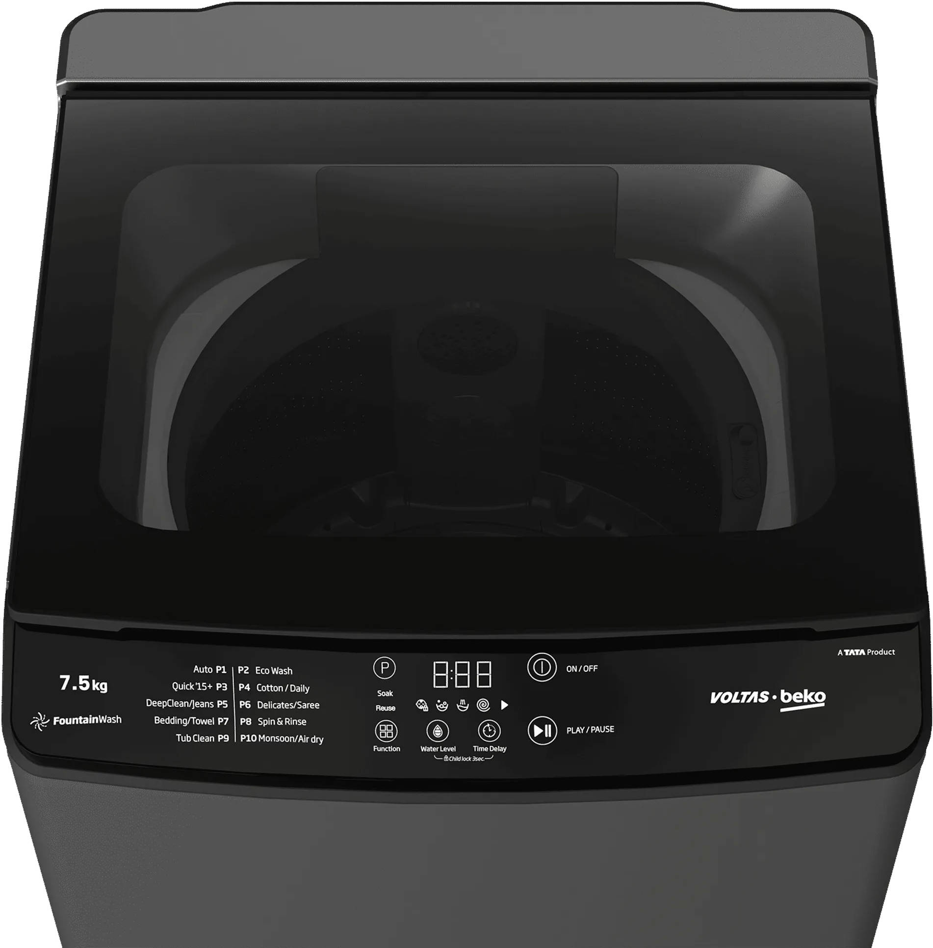 Beko 7.5 Kg Fully Automatic Top Load Washing Machine (WTL7506UAA/SPC0OD)