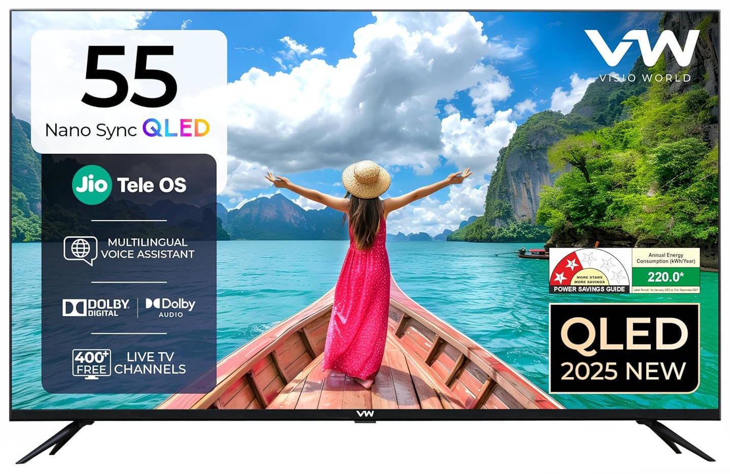 Nano Sync Series VW55JQ1 55 inch UHD Smart QLED TV