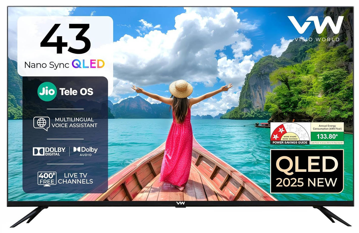 Nano Sync Series VW43JQ1 43 inch UHD Smart QLED TV