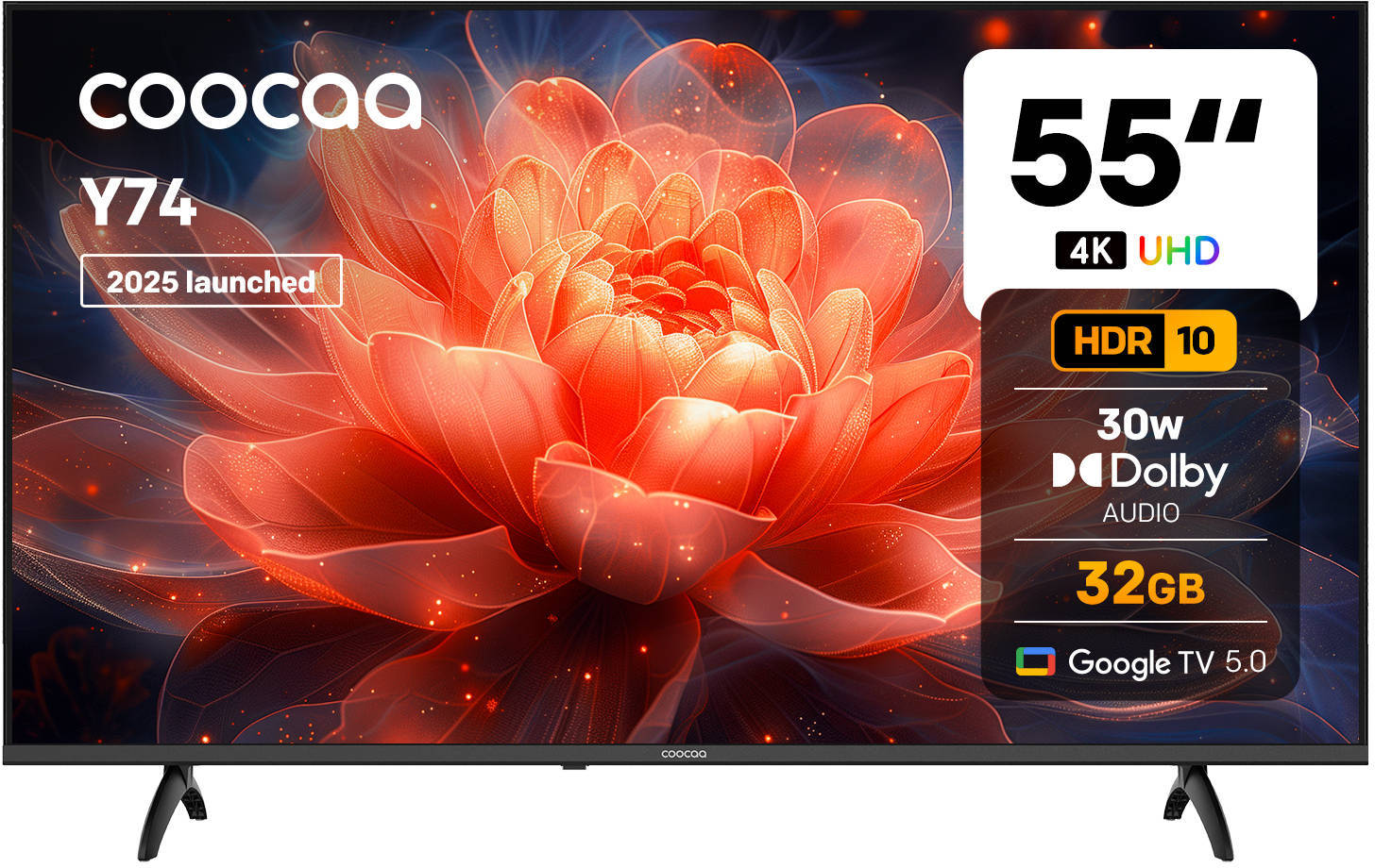 Coocaa 55Y74 55 inch UHD Smart LED TV