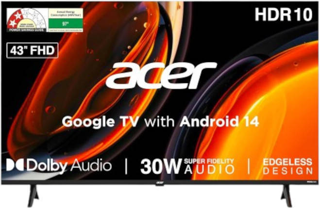 Acer Ultra I AR43FDJGU2841BD 43 inch Full HD Smart LED TV