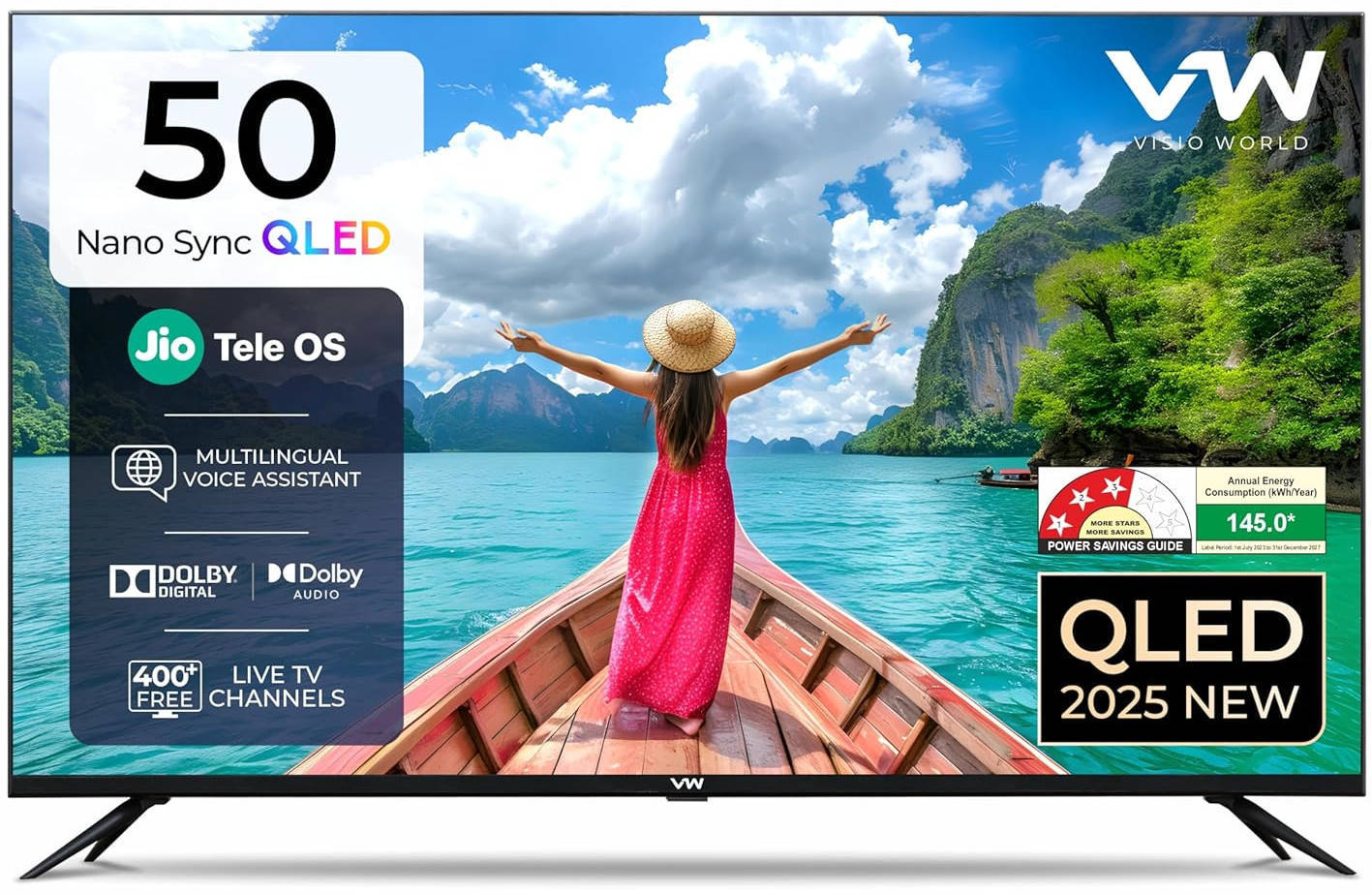 VW Nano Sync Series VW50JQ1 50 inch UHD Smart QLED TV