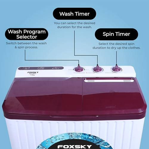 7.5 Kg Semi Automatic Top Load Washing Machine (Aqua Wash)