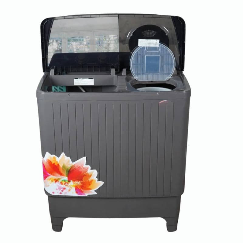 Heavy Duty 10 Kg Semi Automatic Top Load Washing Machine (Washing Machine-10kg-Black)