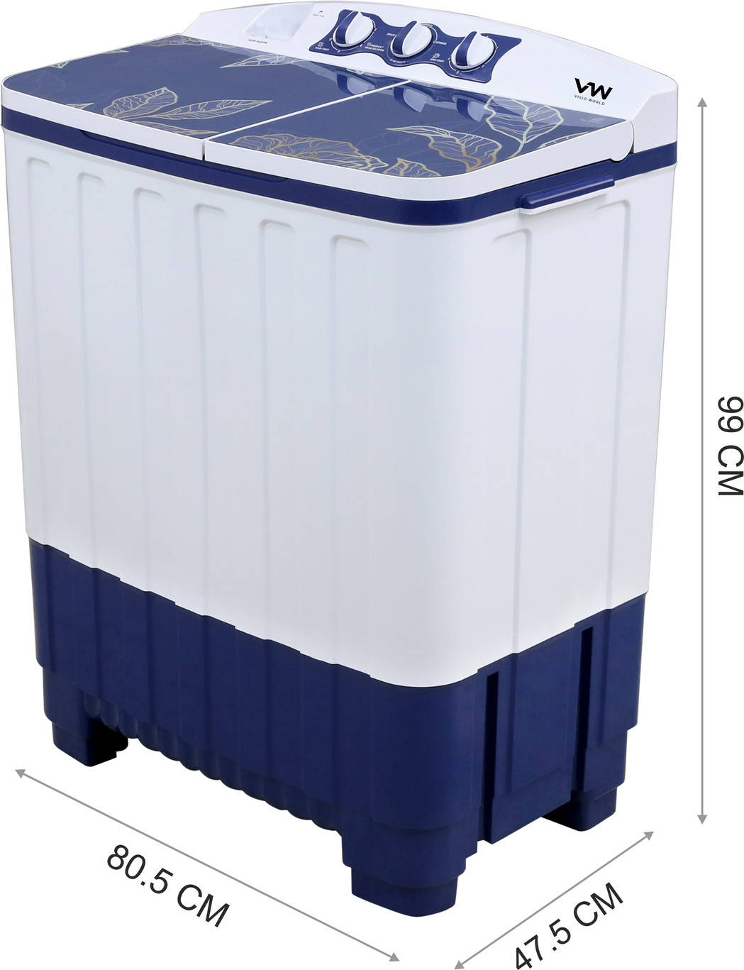 PureWash0075G 7.5 Kg Semi Automatic Machines Washing Machine
