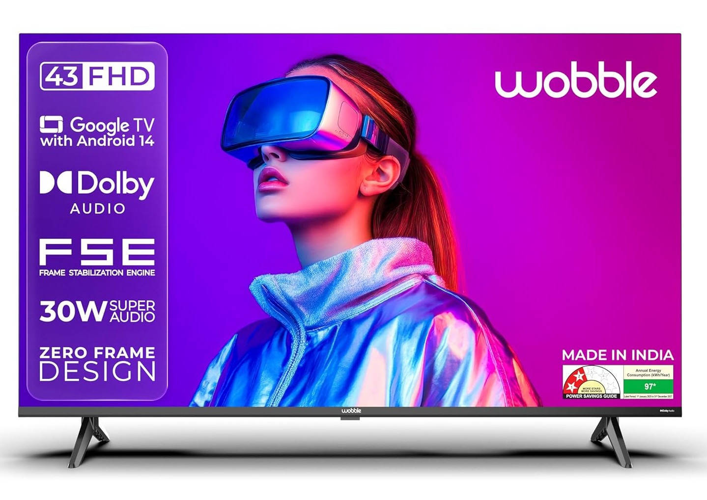 K WB43FDAGU2841D25 43 inch Full HD Smart LED TV