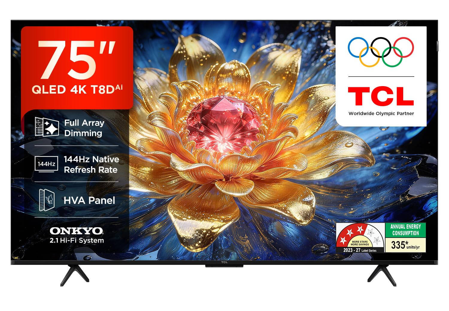 75T8D 75 inch (190 cm) QLED 4K TV