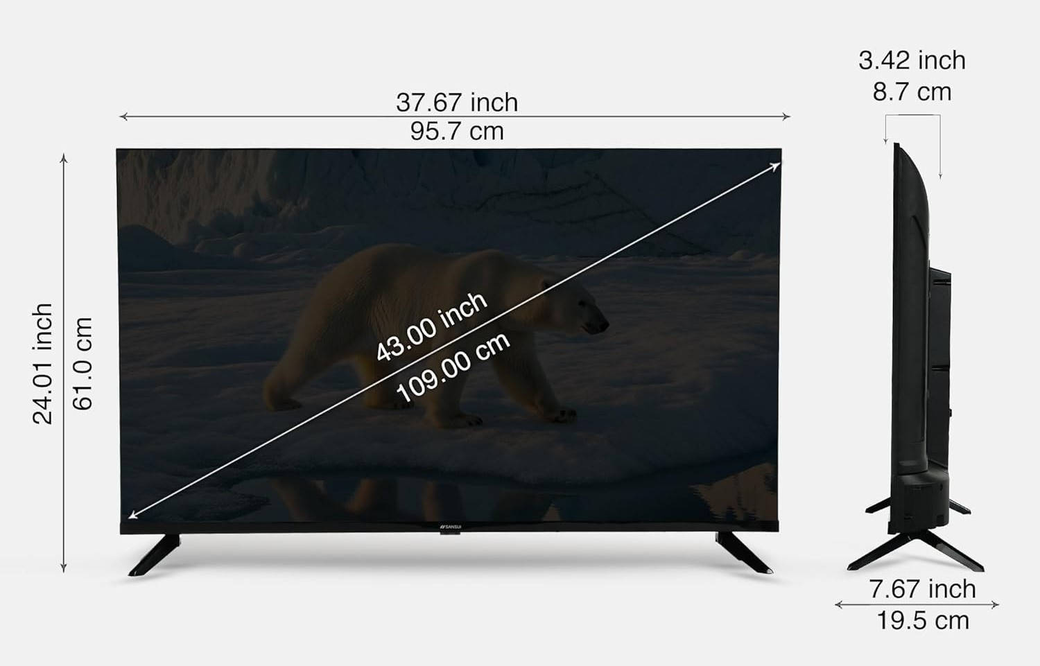 JSW43FHG5 43 inch Full HD Smart LED TV