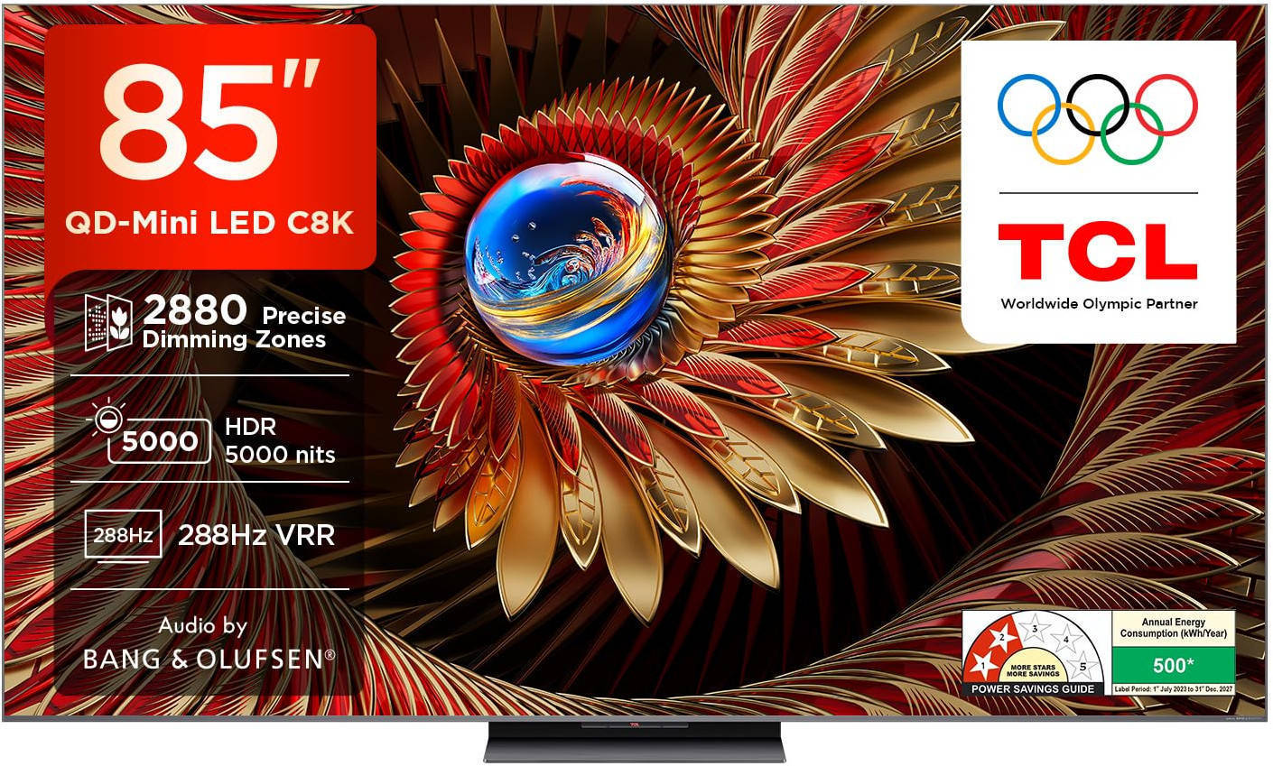 TCL 85C8K 85 inch UHD Smart QD-Mini LED TV