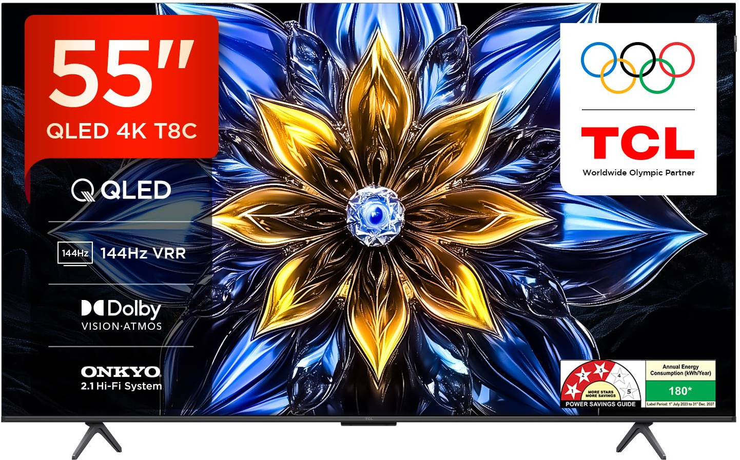 TCL 55T8C 55 inch UHD Smart QLED TV