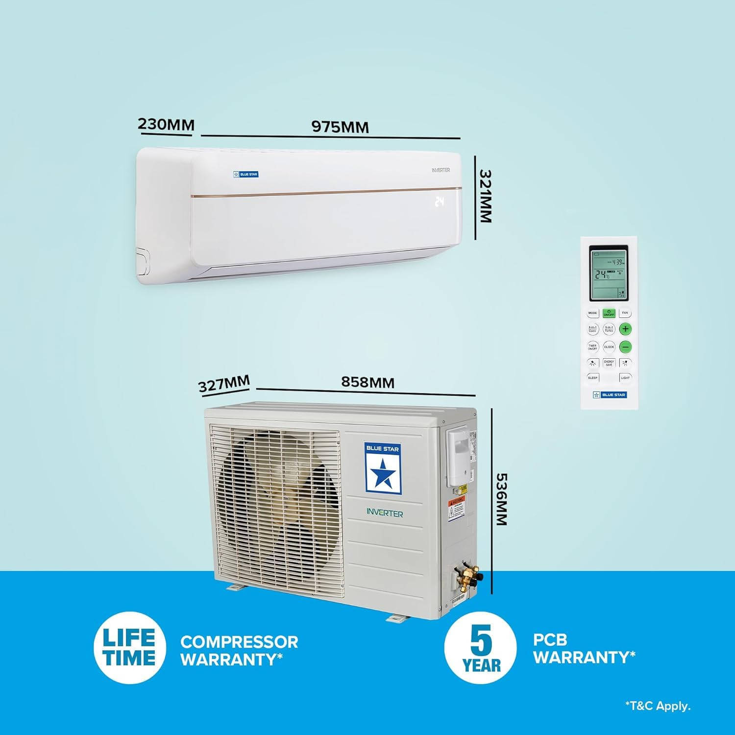 Star IA318VXU 1.5 Ton 3 Star Split AC